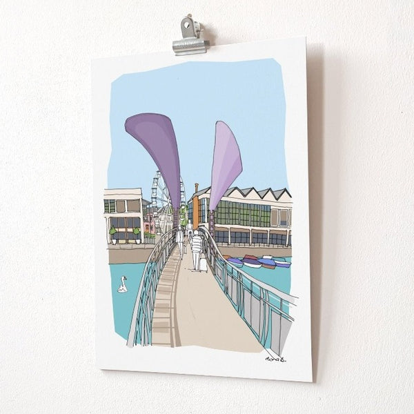 Load image into Gallery viewer, Bristol Pero's Bridge Print