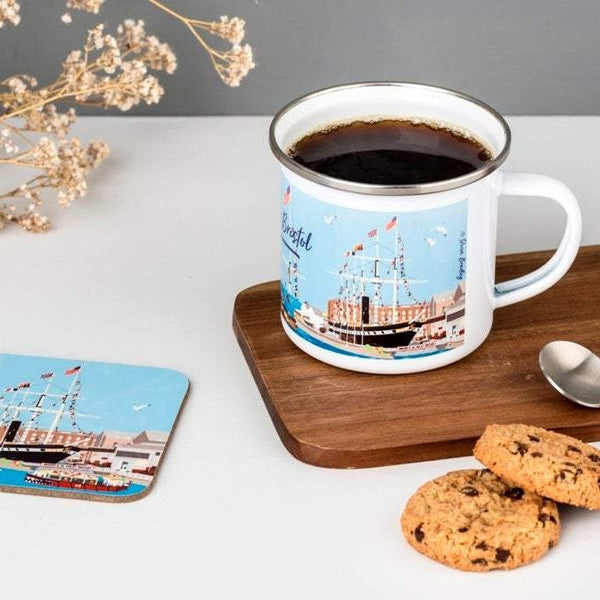 Load image into Gallery viewer, Bristol Enamel Mug - Floating Bristol