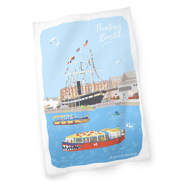 Load image into Gallery viewer, Bristol Tea Towel - Floating Bristol
