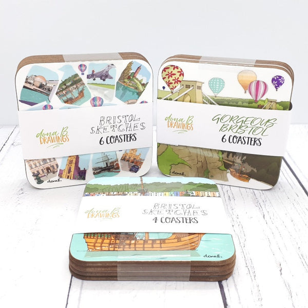 Load image into Gallery viewer, Bristol Coasters - Set of 4 or 6
