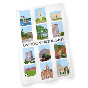 Swindon Tea Towel - Swindon Highlights 12