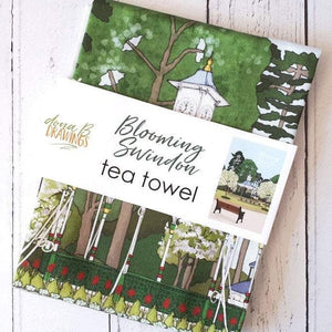 Swindon Tea Towel - Blooming Swindon