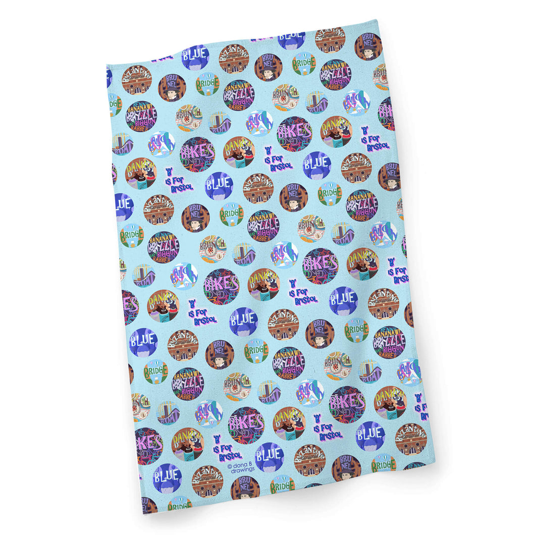 B is for Bristol Tea Towel / Sustainable Gift Wrap