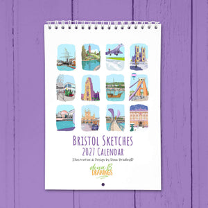 Bristol Sketches A5 Calendar 2027
