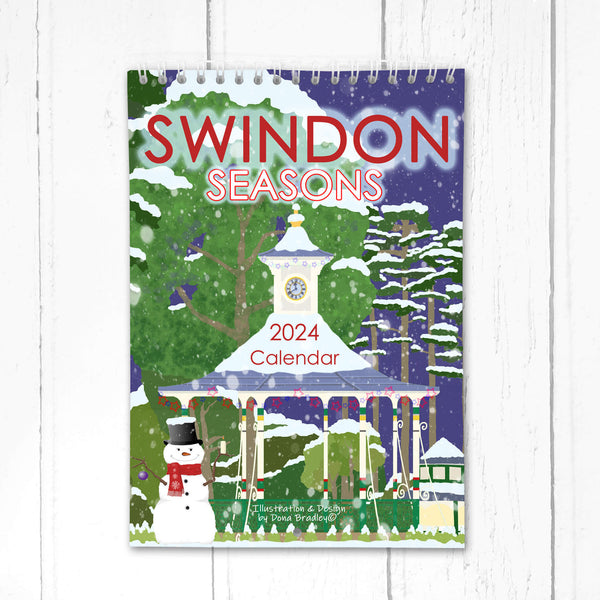 Load image into Gallery viewer, Swindon Seasons A5 Calendar 2024
