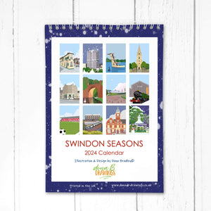Swindon Seasons A5 Calendar 2024