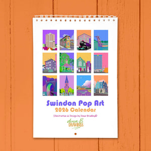 Swindon Pop Art A5 Calendar 2026