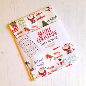 Bristol (Brizzle) Christmas Tea Towel / Sustainable Gift Wrap