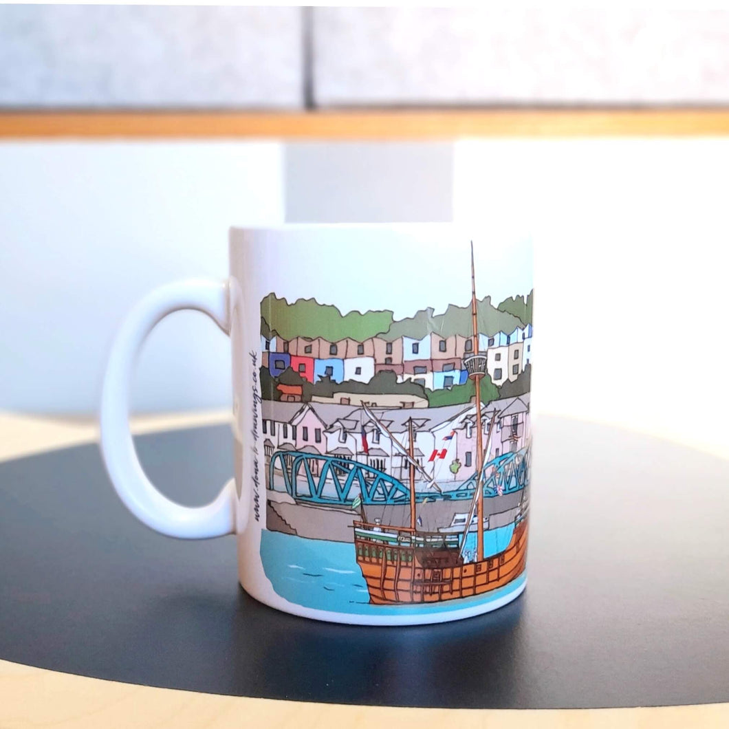 Bristol Ceramic Mug - Bristol Matthew & Colourful Houses