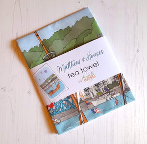 Bristol Tea Towel - The Matthew & Colourful Houses