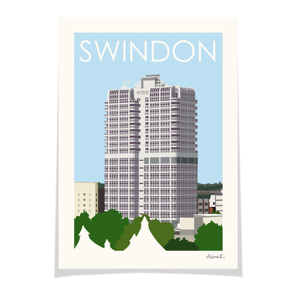 Load image into Gallery viewer, SWINDON Murray John Tower Print
