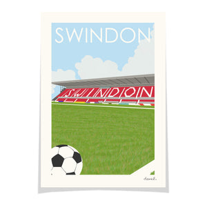SWINDON County Ground Print