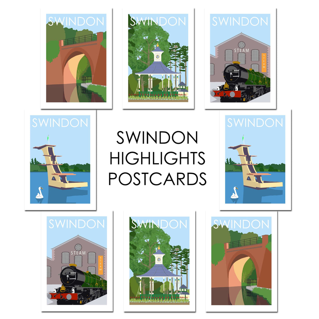 Swindon Highlights A6 Postcard Set