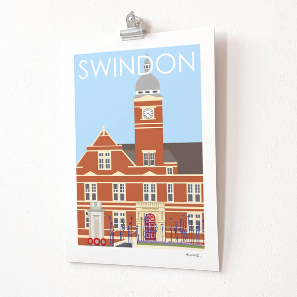 Load image into Gallery viewer, SWINDON Town Hall Print
