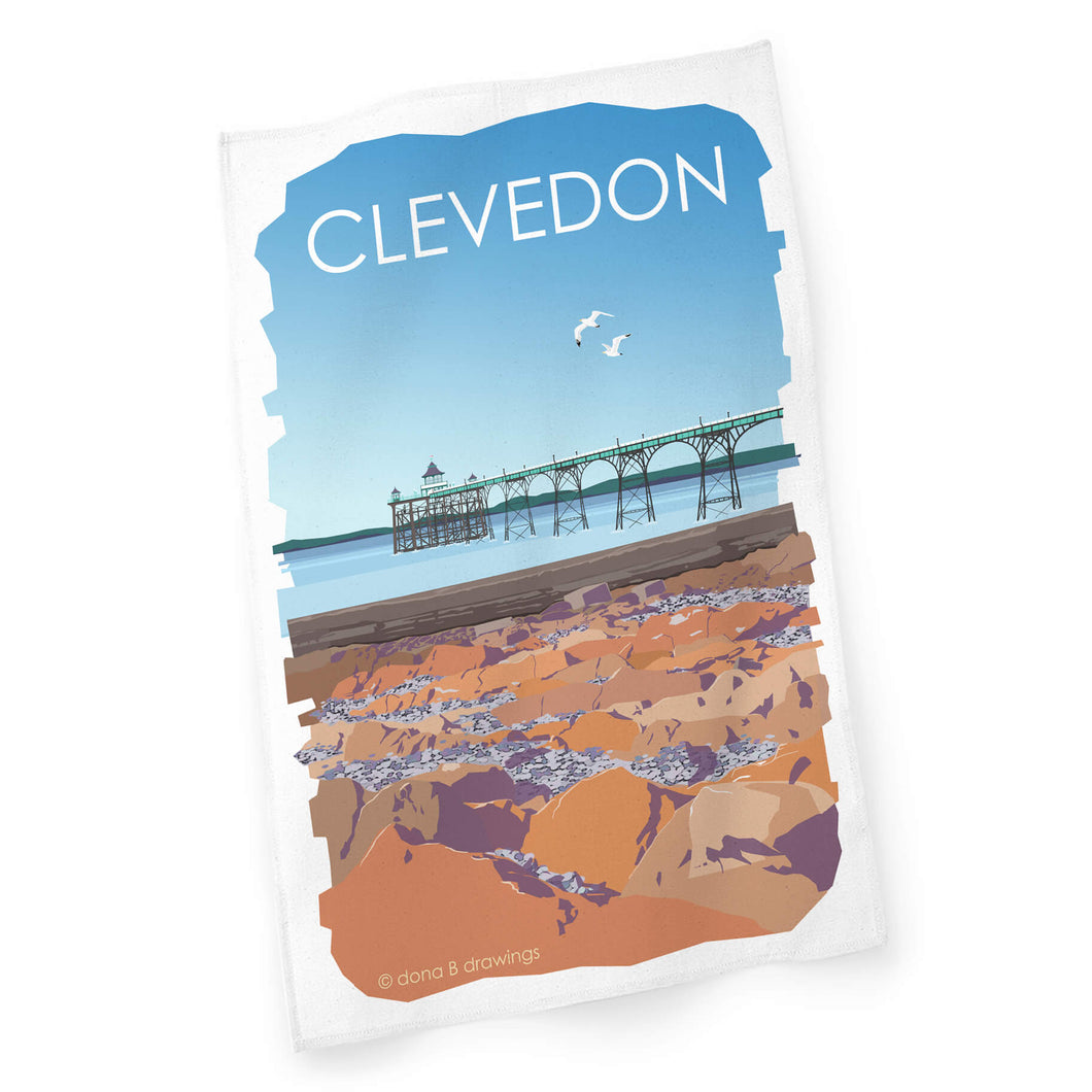 Bristol Tea Towel - Clevedon Pier