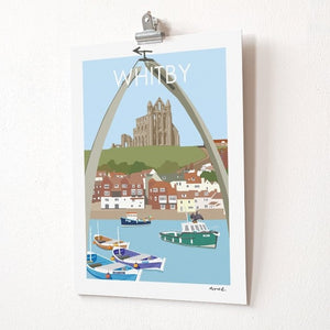 Whitby Travel Poster Art Quality Print