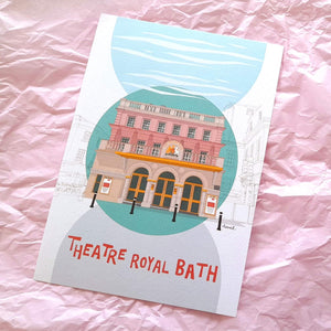 Bath Theatre Royal portrait print