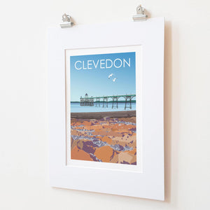 Clevedon Travel Poster Art Quality Print