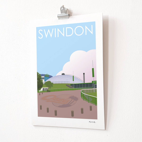 Load image into Gallery viewer, SWINDON Oasis Leisure Centre Print
