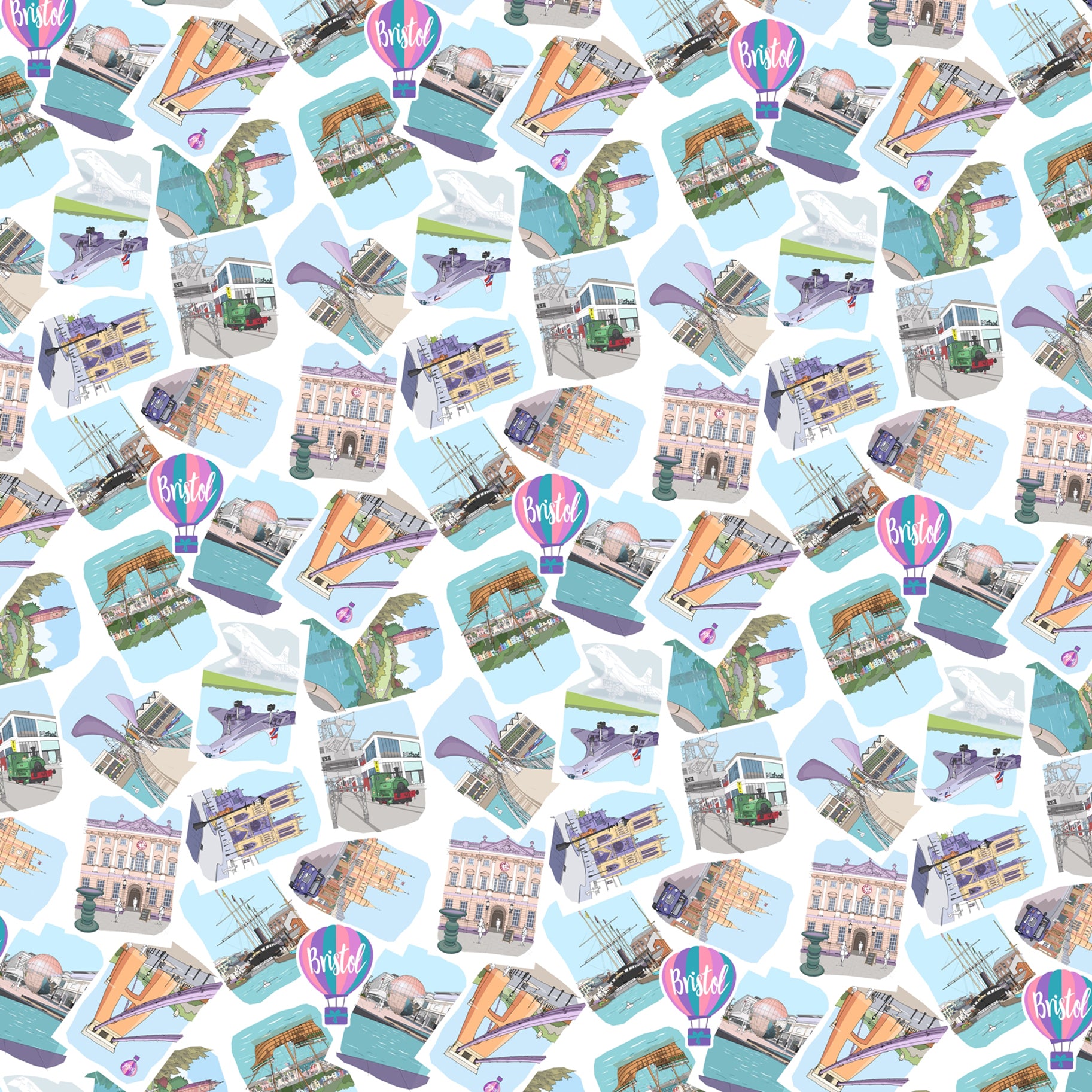 Bristol Gift Wrapping Paper & Tags Pack