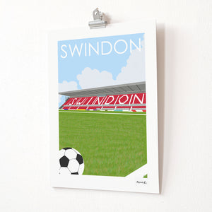 SWINDON County Ground Print