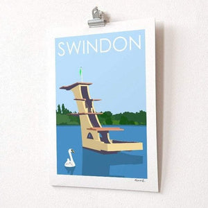 SWINDON Coate Water Print