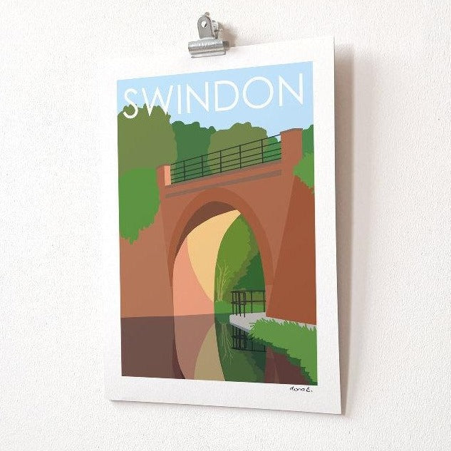 SWINDON Skew Bridge Print
