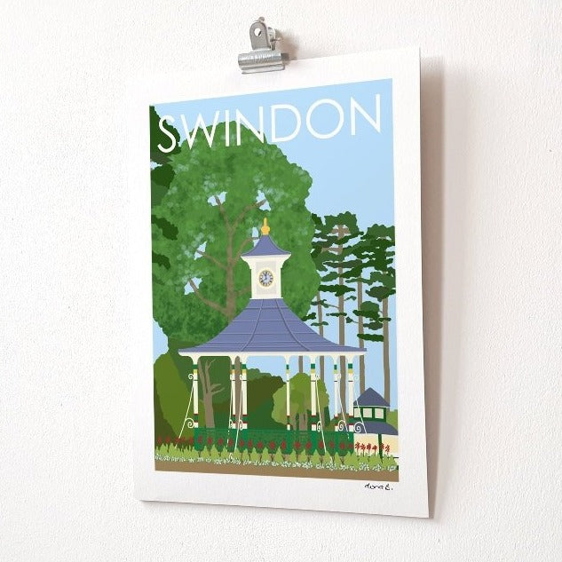 SWINDON Bandstand Print