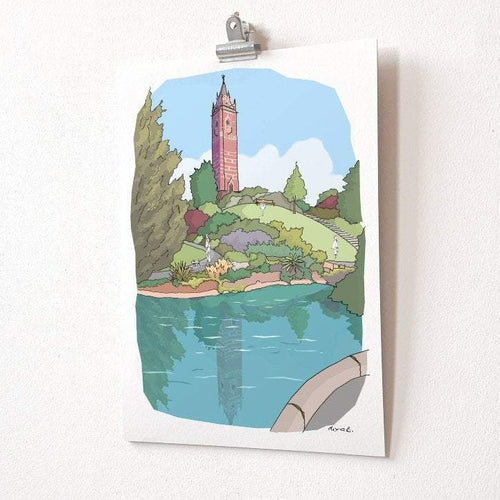 Cabot Tower A4 print