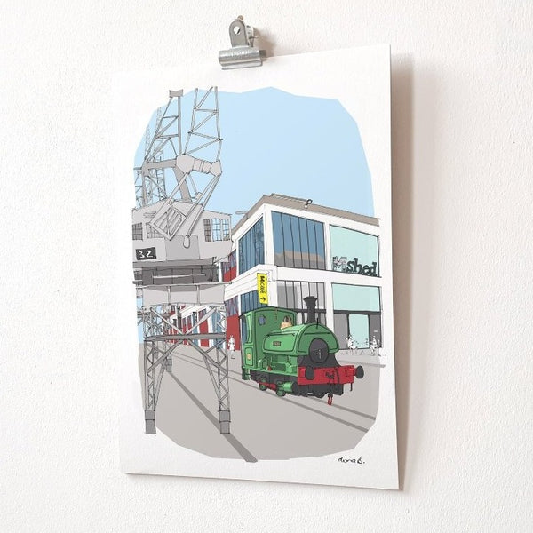 Load image into Gallery viewer, A hanging print of Bristol M Shed Museum
