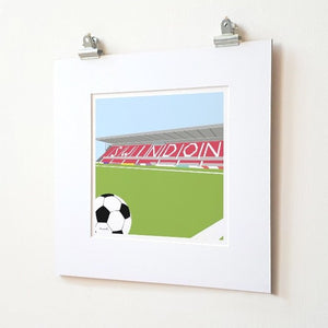 Swindon Town Football Club mounted print